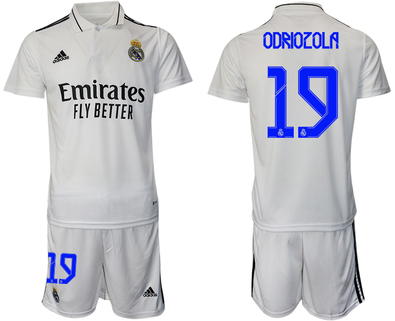 Men 2022-2023 Club Real Madrid home white #19 Adidas Soccer Jersey